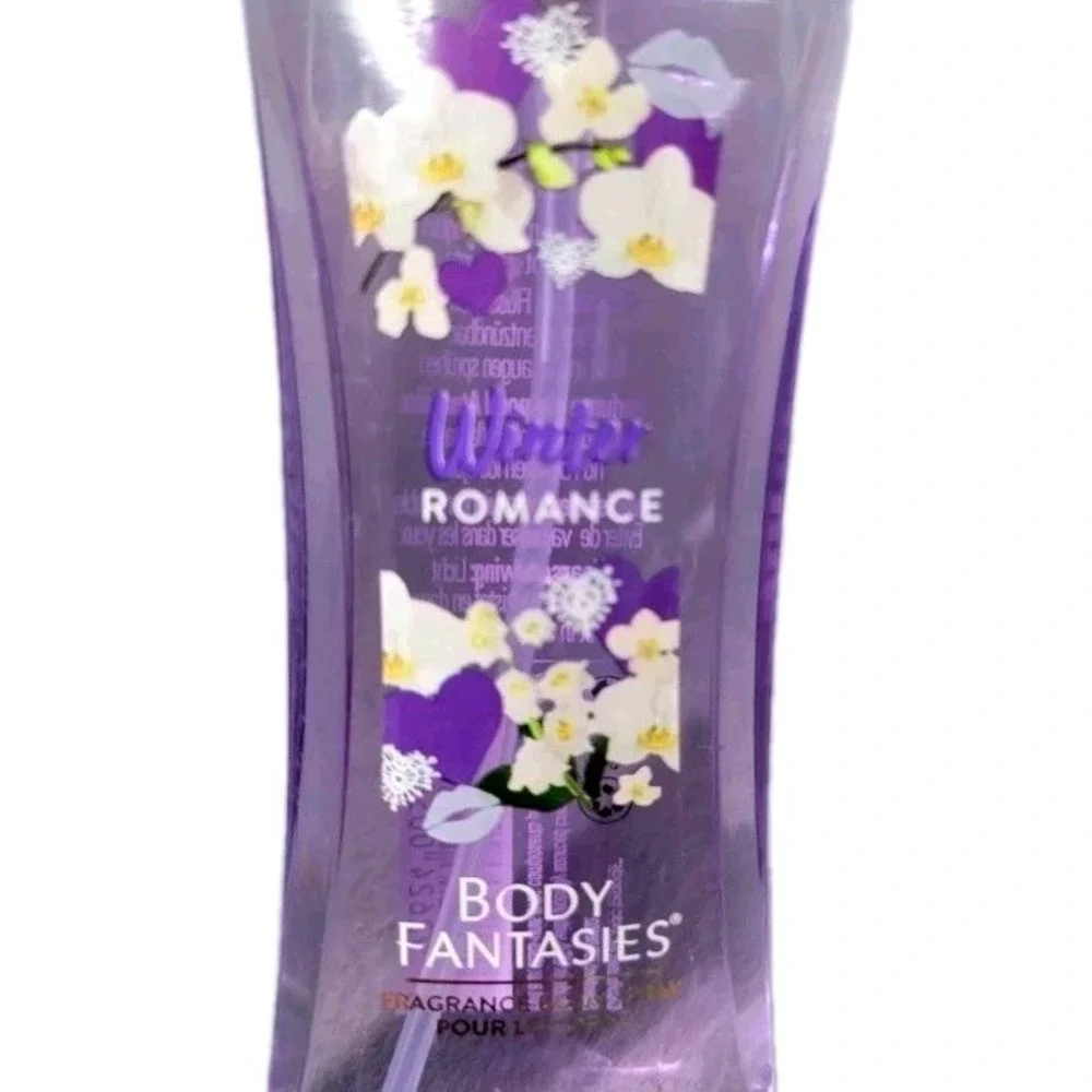 Body Fantasies Winter Romance Body Spray Limited Edition 2pk 3.2oz Purple Women